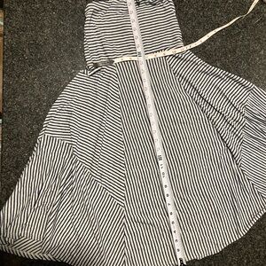 Striped Black and White Kids Dress